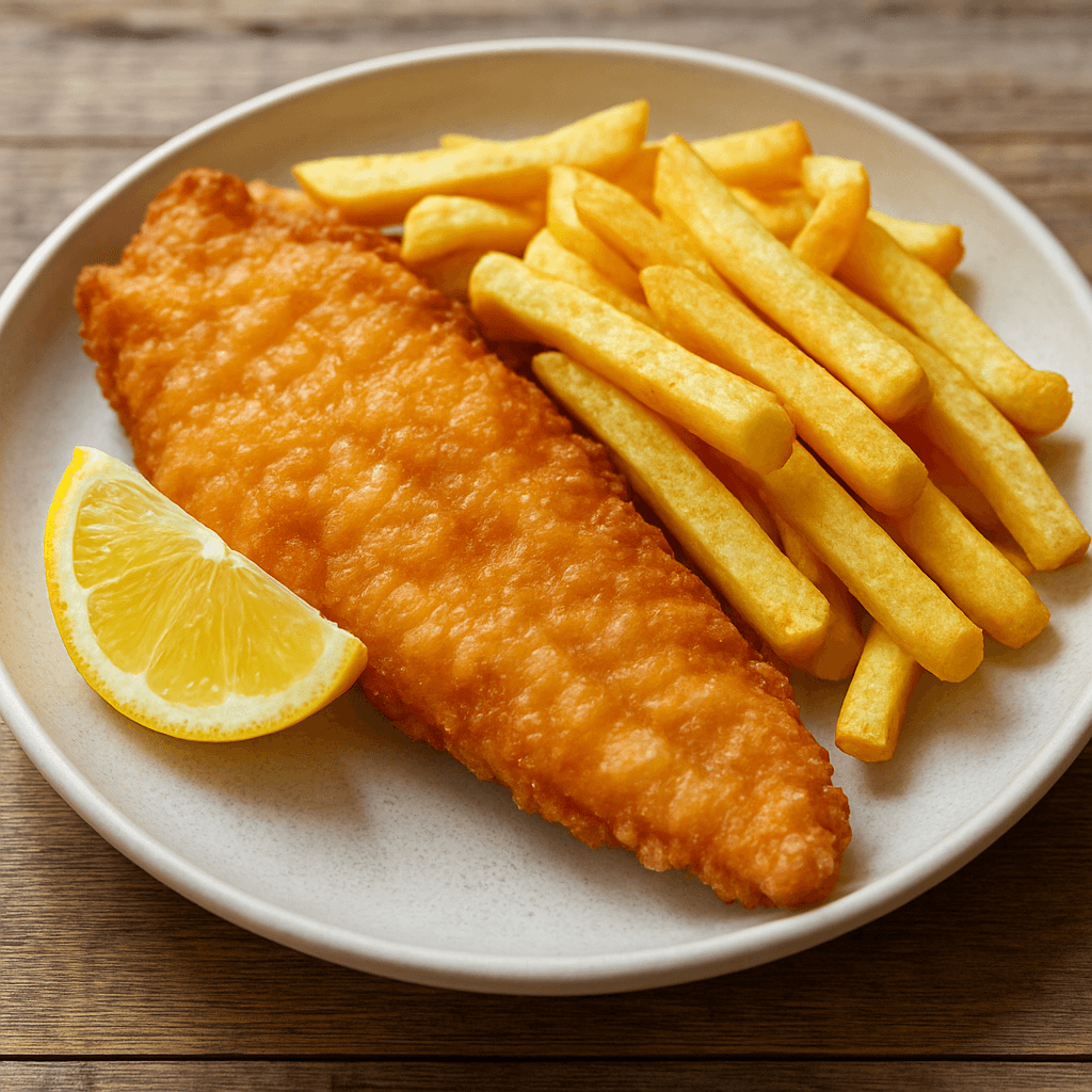 Fish and fries cu lămâie