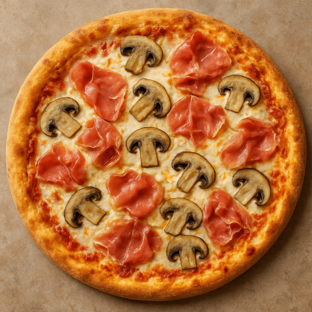 Pizza Prosciutto e Funghi